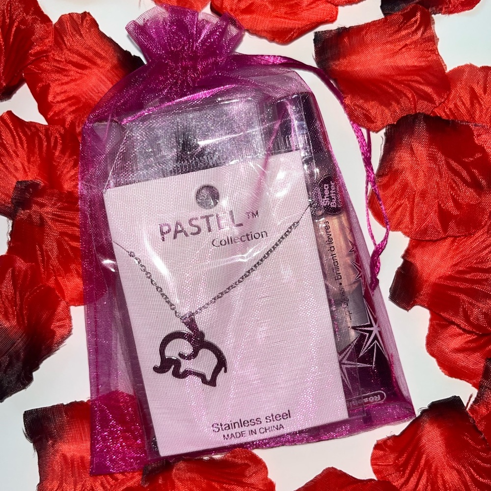 Mink lashes with lipgloss